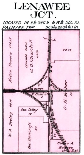 Lenawee Junction Map